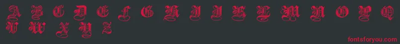 Шрифт Halftone – красные шрифты на чёрном фоне