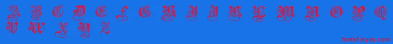 Шрифт Halftone – красные шрифты на синем фоне