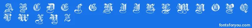Шрифт Halftone – белые шрифты на синем фоне