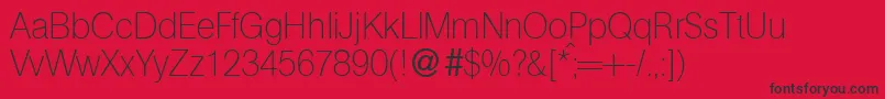 AgentlightdbNormal Font – Black Fonts on Red Background