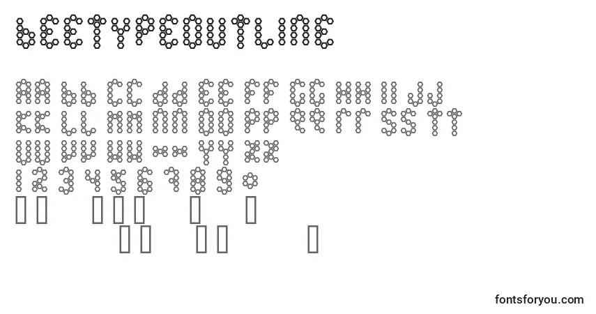 BeetypeOutline-fontti – aakkoset, numerot, erikoismerkit