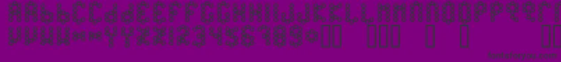 BeetypeOutline Font – Black Fonts on Purple Background