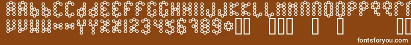BeetypeOutline Font – White Fonts on Brown Background