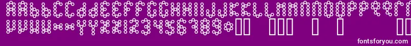 BeetypeOutline Font – White Fonts on Purple Background