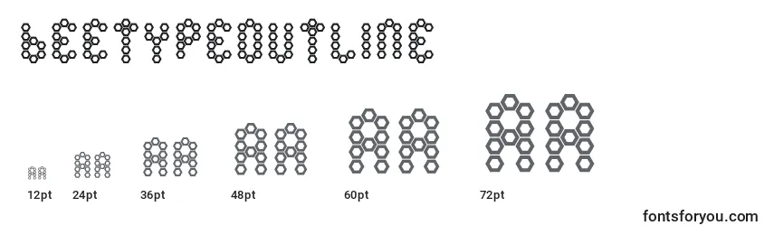Размеры шрифта BeetypeOutline