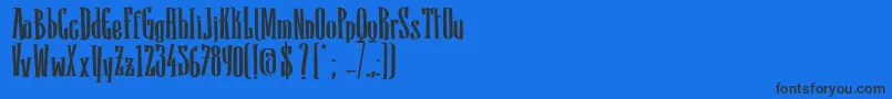 SanchoBold Font – Black Fonts on Blue Background