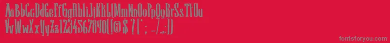 Шрифт SanchoBold – серые шрифты на красном фоне