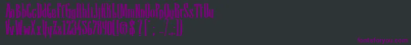 Шрифт SanchoBold – фиолетовые шрифты на чёрном фоне