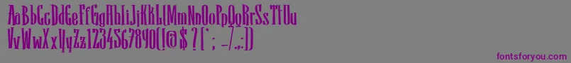 Шрифт SanchoBold – фиолетовые шрифты на сером фоне