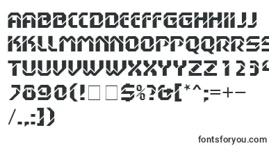 HanssonStencilMnBold font – Fonts For Nicknames