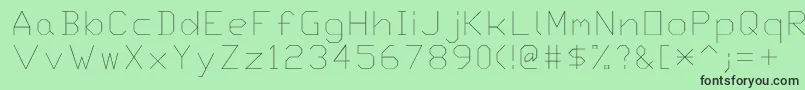 Txt Font – Black Fonts on Green Background