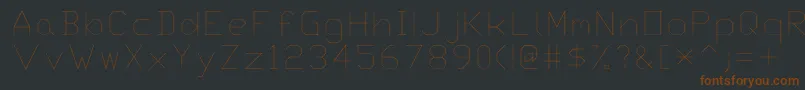 Txt-fontti – ruskeat fontit mustalla taustalla