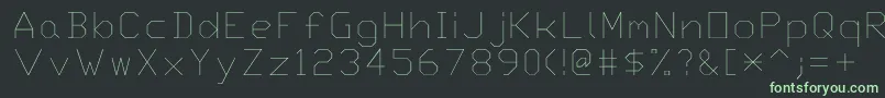 Шрифт Txt – зелёные шрифты на чёрном фоне