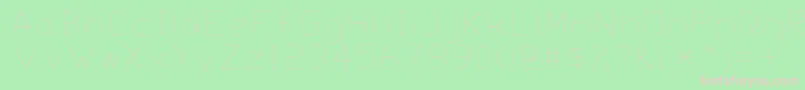 Txt Font – Pink Fonts on Green Background