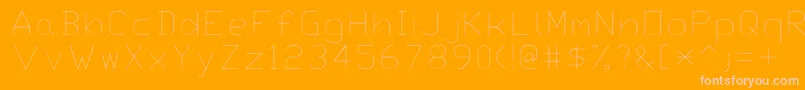 Txt Font – Pink Fonts on Orange Background