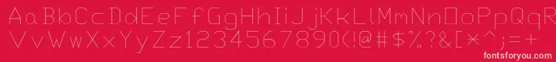 Txt Font – Pink Fonts on Red Background