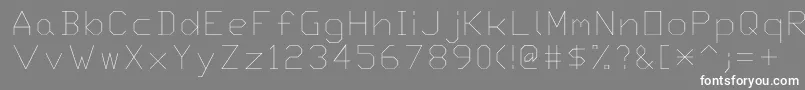 Txt Font – White Fonts on Gray Background