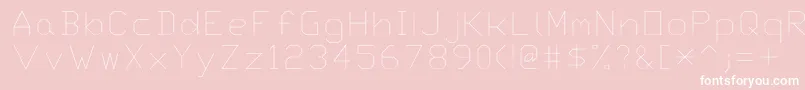 Txt Font – White Fonts on Pink Background