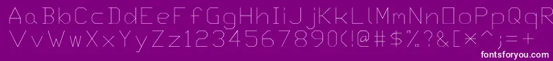 Txt Font – White Fonts on Purple Background