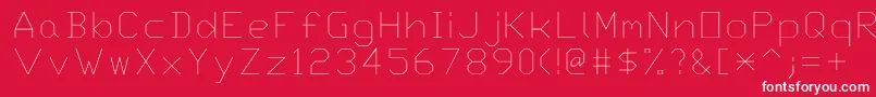 Txt Font – White Fonts on Red Background