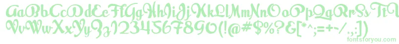 Fonte MilkScript – fontes verdes