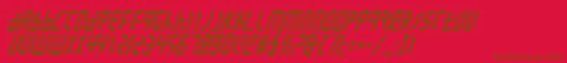 ValkyrieItalic Font – Brown Fonts on Red Background