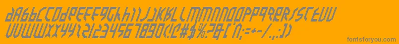 ValkyrieItalic Font – Gray Fonts on Orange Background