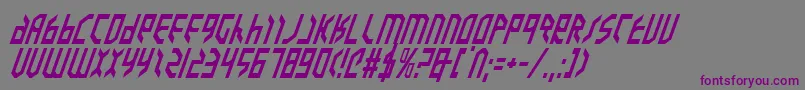 ValkyrieItalic Font – Purple Fonts on Gray Background