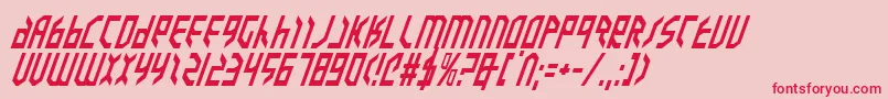fuente ValkyrieItalic – Fuentes Rojas Sobre Fondo Rosa