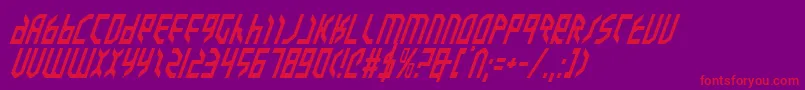fuente ValkyrieItalic – Fuentes Rojas Sobre Fondo Morado