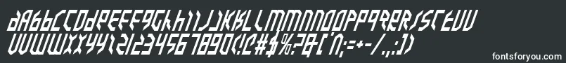 ValkyrieItalic Font – White Fonts on Black Background