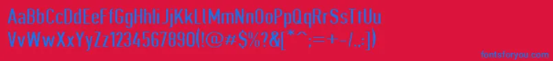 Giveahootdpext Font – Blue Fonts on Red Background