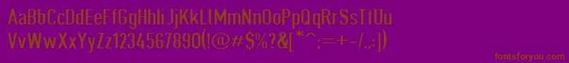 Giveahootdpext Font – Brown Fonts on Purple Background