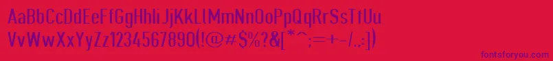 Giveahootdpext Font – Purple Fonts on Red Background