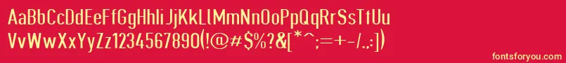 Giveahootdpext Font – Yellow Fonts on Red Background