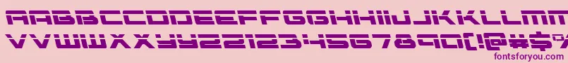Vorpalleft Font – Purple Fonts on Pink Background