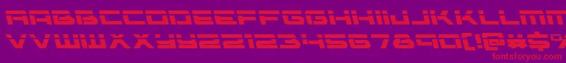 Vorpalleft Font – Red Fonts on Purple Background