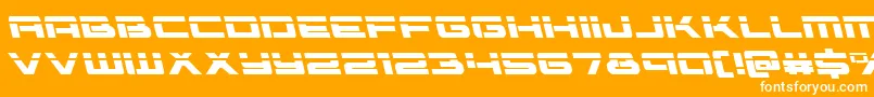 Vorpalleft Font – White Fonts on Orange Background