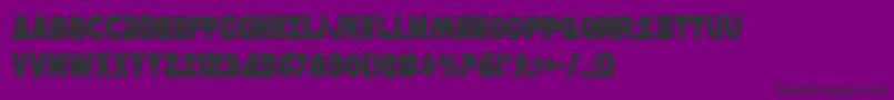 HanSoloCondensed Font – Black Fonts on Purple Background