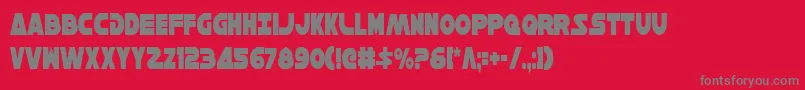 HanSoloCondensed Font – Gray Fonts on Red Background