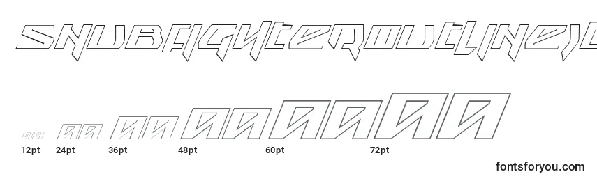 SnubfighterOutlineItalic Font Sizes