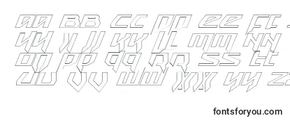 SnubfighterOutlineItalic Font
