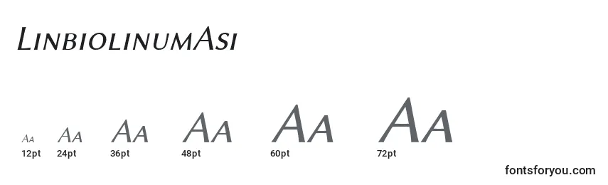 LinbiolinumAsi Font Sizes