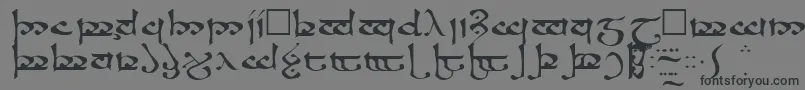 フォントRosannaRegular – 黒い文字の灰色の背景