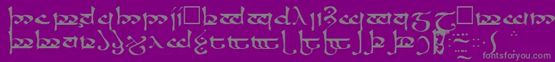 RosannaRegular-Schriftart – Graue Schriften auf violettem Hintergrund