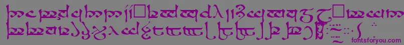 RosannaRegular Font – Purple Fonts on Gray Background