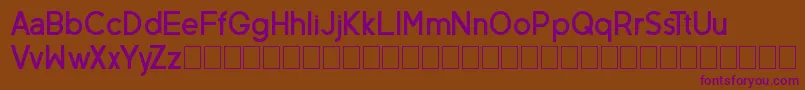 Czcionka NeovixBasicBold – fioletowe czcionki na brązowym tle