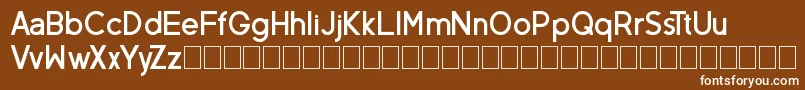 Шрифт NeovixBasicBold – белые шрифты на коричневом фоне