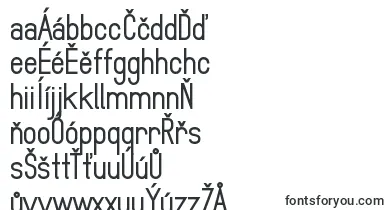 MindblueBoldDemo font – czech Fonts