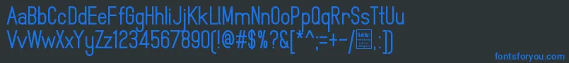 MindblueBoldDemo Font – Blue Fonts on Black Background